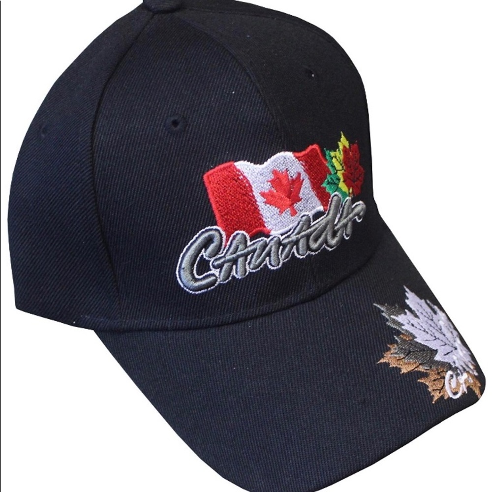 Black Canada Day Baseball Cap Hat